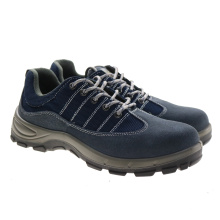 Fashion style suede upper steel toe and sole anti static anti puncture protective men safety work shoes